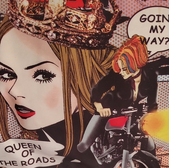 Tote Modern Anime Cartoon Style Moto Femme Fatale - Picture 3 of 9